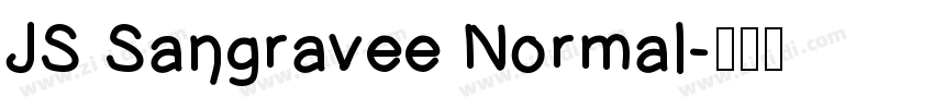JS Sangravee Normal字体转换